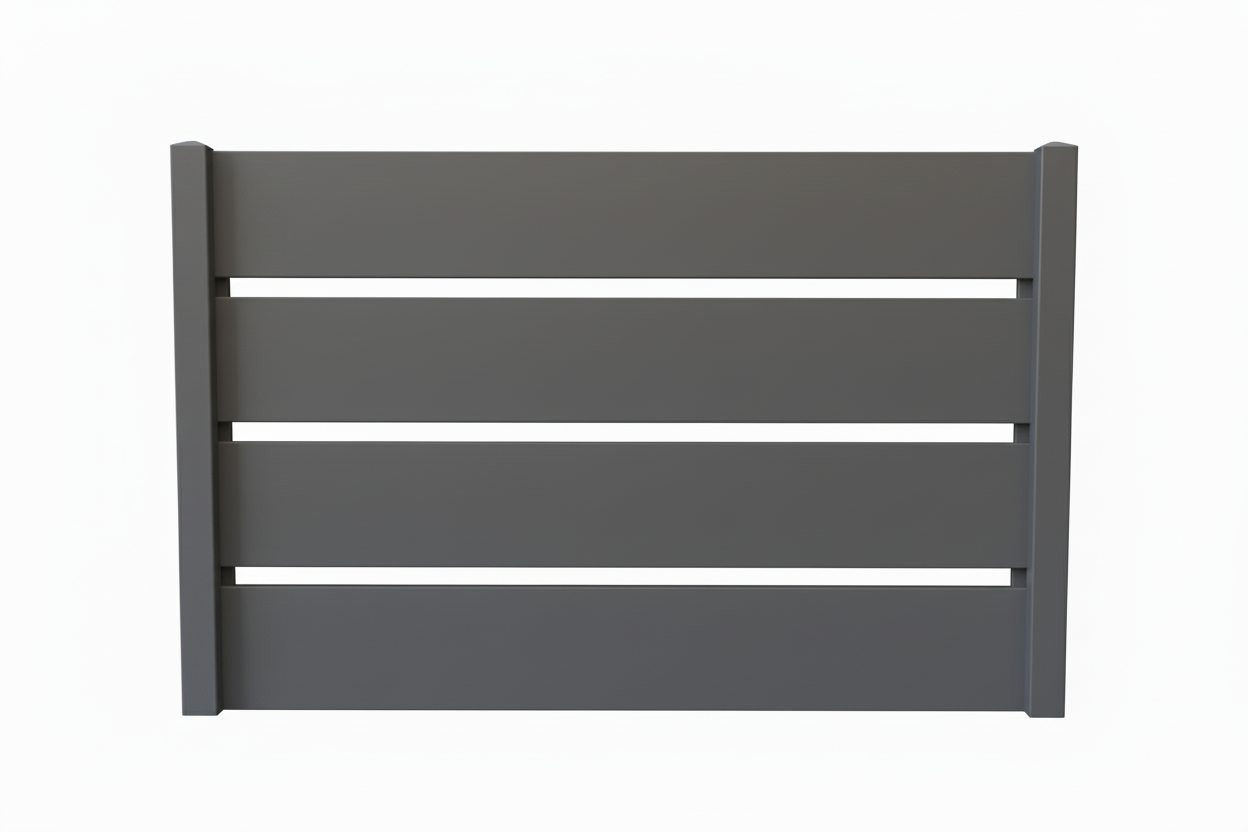 Gard Caseta 15 antracit montat modern