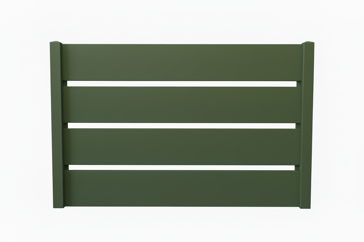 Panou gard Caseta 15 verde mat RAL 6020