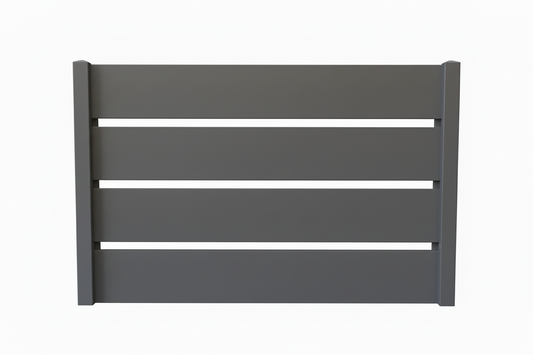 Gard Caseta 15 antracit montat modern