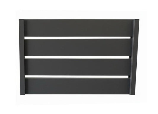 Panou gard metalic Caseta 10 negru mat RAL 9005