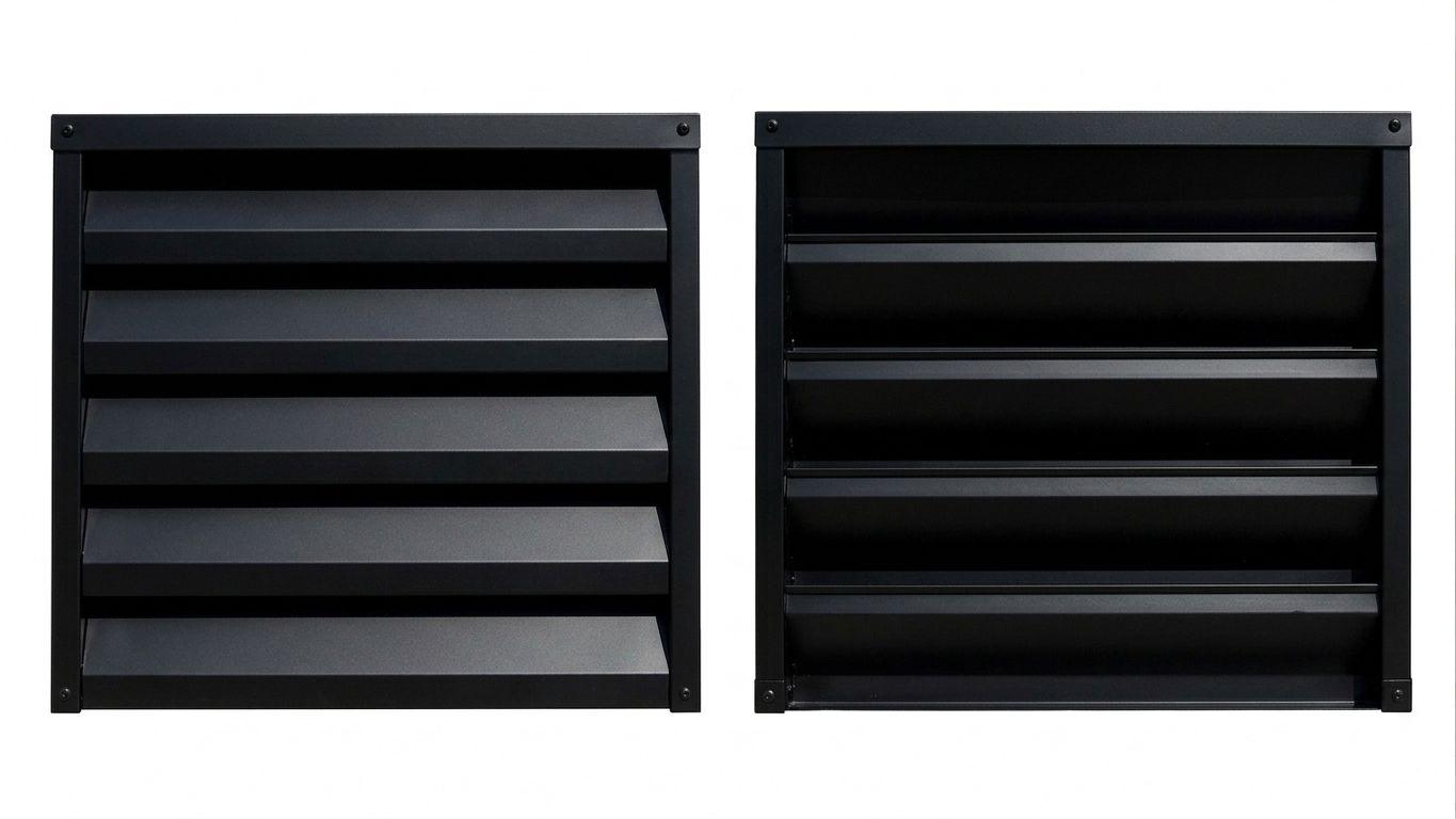 Gard tip jaluzea Blade - Negru ral 9005 Mat