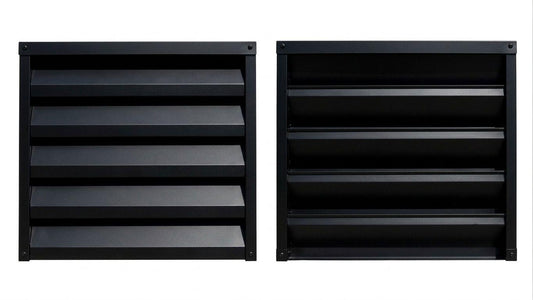Gard tip jaluzea Blade - Negru ral 9005 Mat