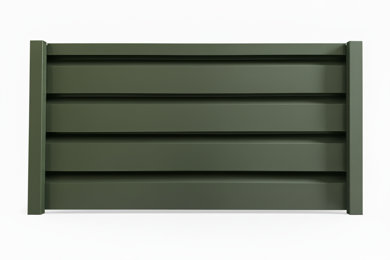 Panou împrejmuire jaluzea Diamond verde mat