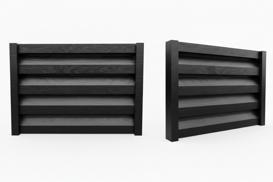Gard premium Nordic finisaj lemn Dark Wood
